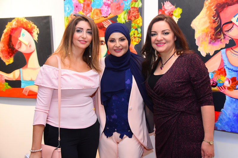 Conflicted Faces Exhibition by Fadwa Hamdan